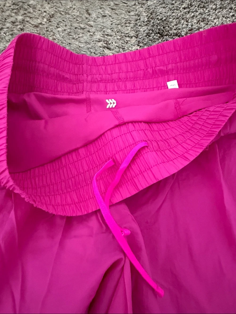 Like new- Bright Fuchsia Athletic Shorts- 2 in 1 shorts
